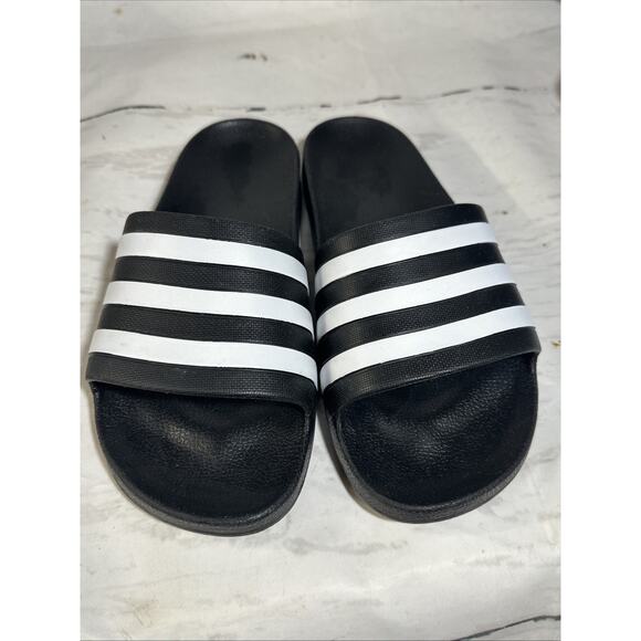 ADIDAS EUC WOMENS SZ 10 ADILETTE SLIPON SANDALS SHOES - Picture 1 of 4